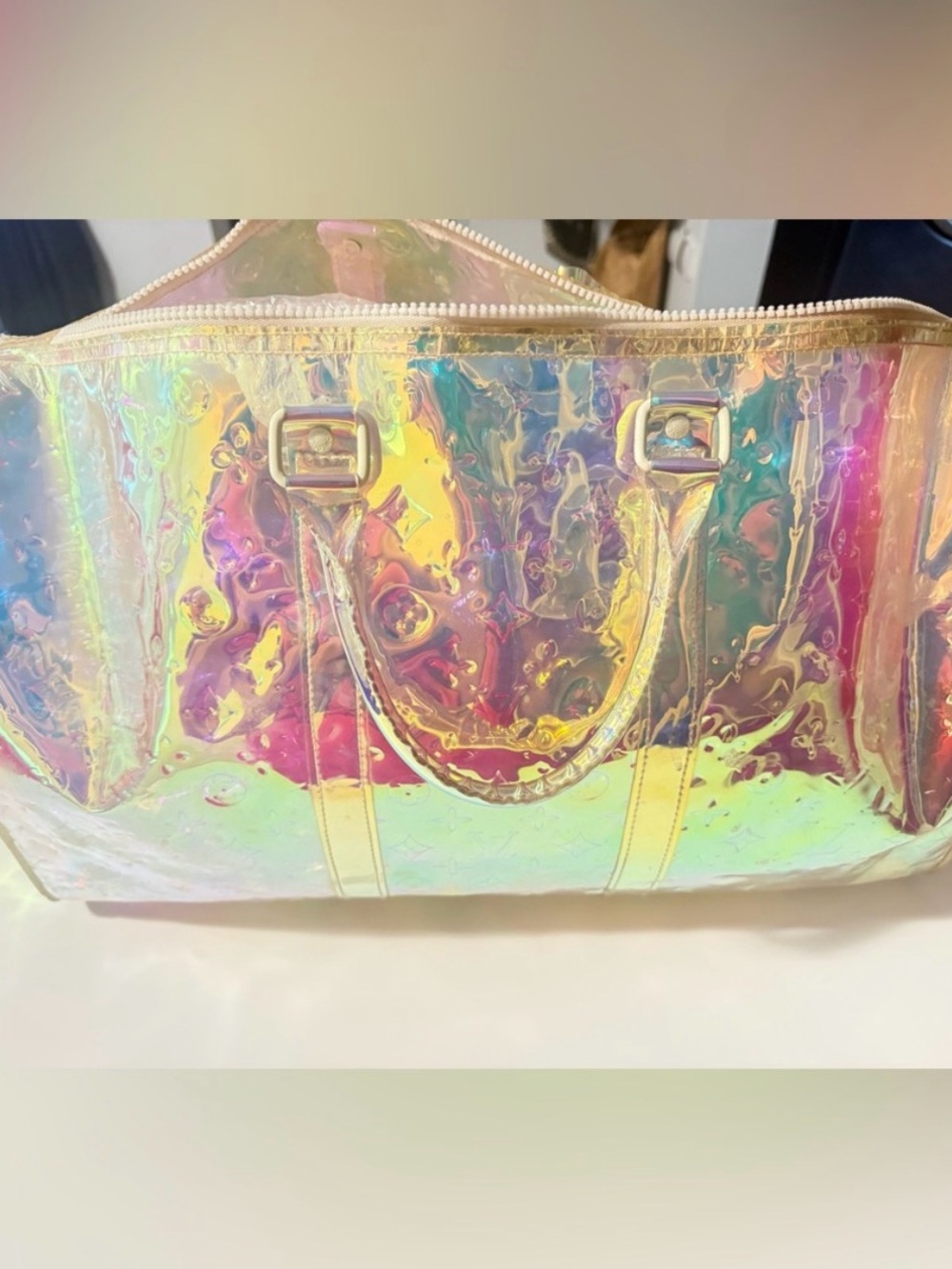 Iridescent Holographic Tote Bag - Women